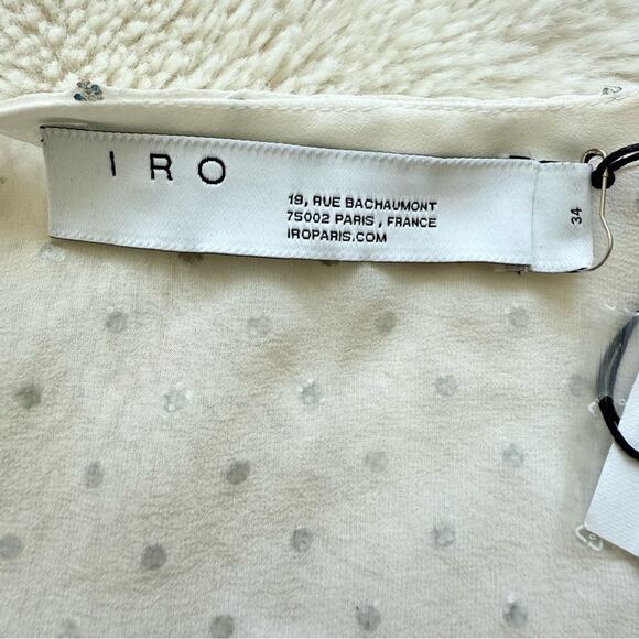 NWT!!! IRO women silk top size 34 FR or XS Retail 350$ - Picture 6 of 8